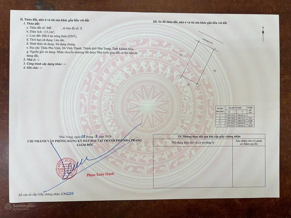 2,5 tỷ sở hữu ngay lô đất ngang 7,2m hiếm có khó tìm tại tây nha trang!