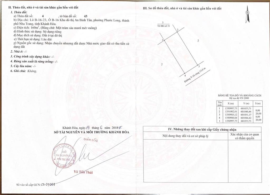 Lô đẹp an bình tân 160m chỉ 70tr/m2. diện tích 160m2 (8x20). đường 13m, vị trí đẹp