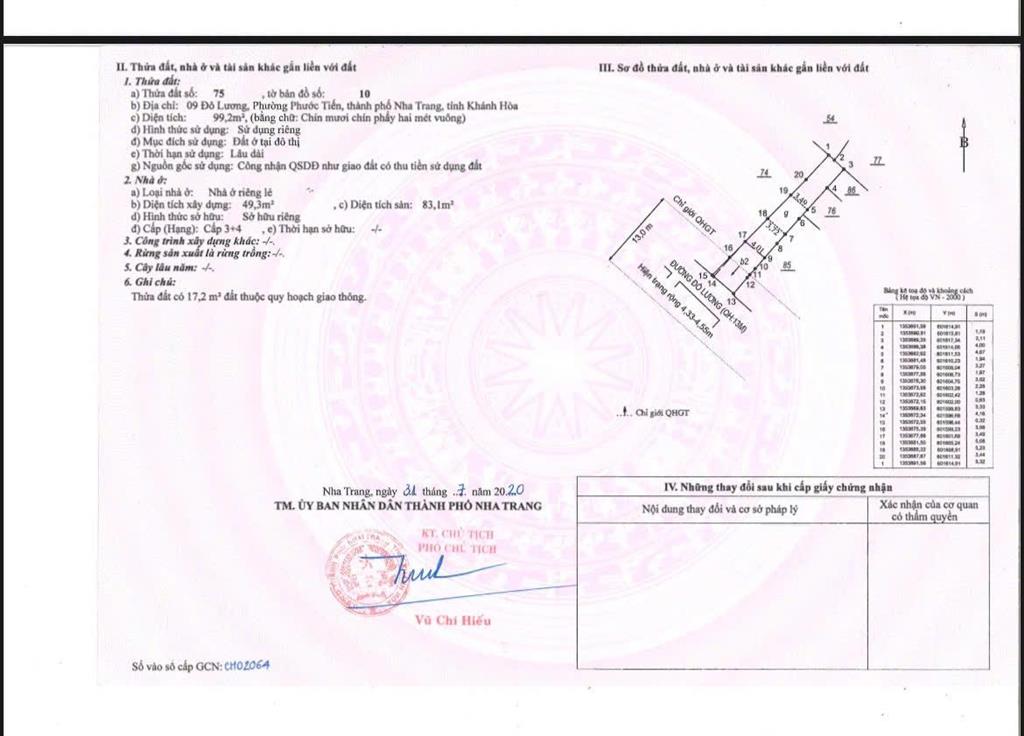 Đất trung tâm phố chỉ cách biển nha trang vài trăm mét. quỹ đất lớn, vị trí đẹp