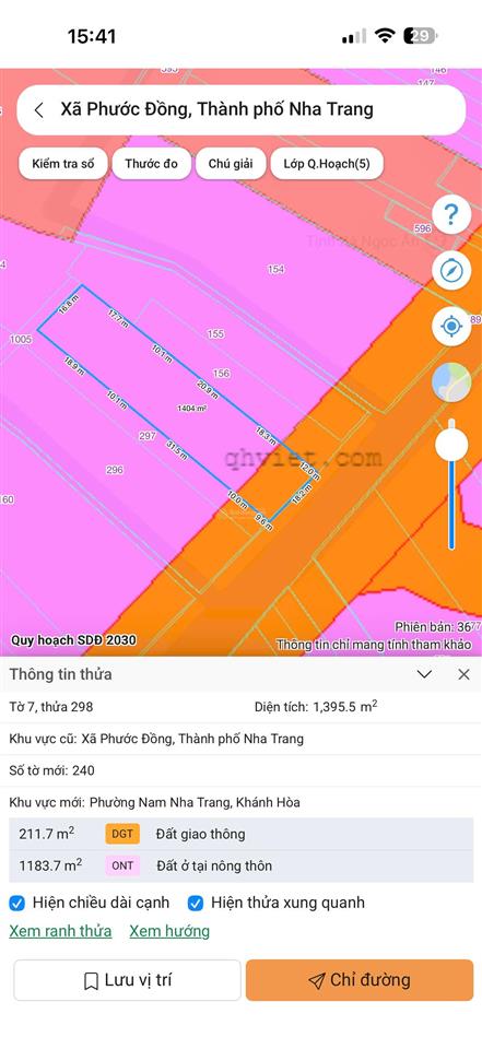 Bán lô đất mặt tiền đường tỉnh lộ 3, phước đồng, nam nha trang. gần cây xăng dầu minh tâm