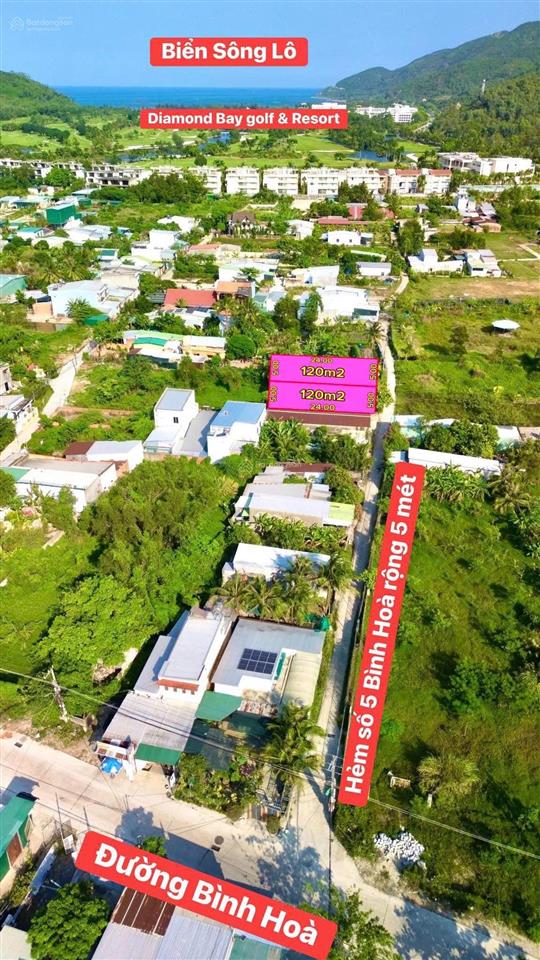 Bán lô full thổ cư hẻm 5 bình hòa phước hạ, nam nha trang  giá 2 tỷ 100 triệu c