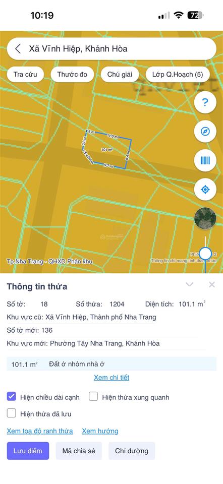 Lô góc  đường 12 & 10 mét
đất vĩnh châu vĩnh hiệp, nha trang  cạnh bên mỹ gia
 đường hiện 1