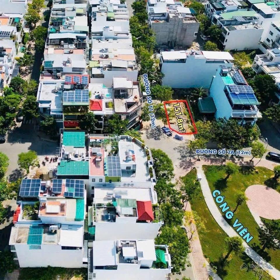 Lô góc hà quang 2 đối diện công viên, chỉ 73tr/m 151,8m lô góc ngã tư cực đẹp đối