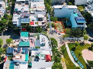 Lô góc hà quang 2 đối diện công viên, chỉ 73tr/m 151,8m lô góc ngã tư cực đẹp đối