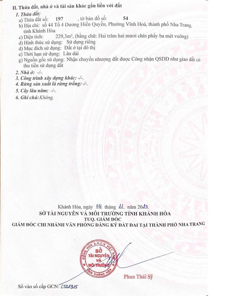 Đất gần biển bắc nha trang ngang gần 10m, cơ hội đầu tư hiếm. gần đường dương hiến quyền