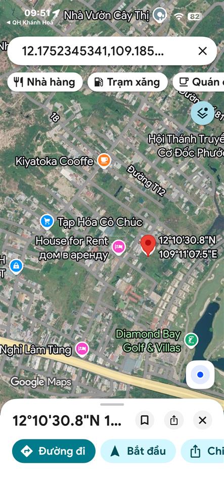 Bán đất biệt thự phước đồng chỉ 2,5 tỷ vị trí đẹp, gần diamond bay golf & villas