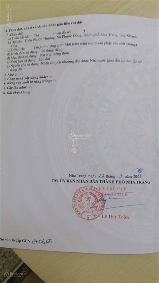 Bán đất phước thượng nam nha trang | chỉ 3,9 tỷ. vị trí đẹp, hẻm bê tông rộng 5m, ô tô vào tận nơi