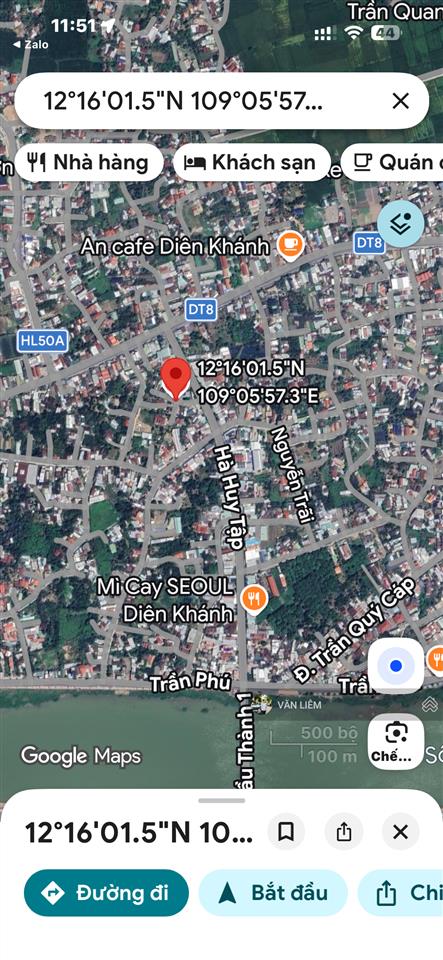 Hạ giá hàng hiếm bán đất thị trấn diên khánh, lô góc. cách đường hà huy tập 50m. diện tích 68.8m2