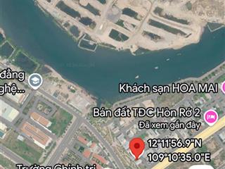 Bán đất hòn rớ ii vị trí đẹp kdc hòn rớ ii, phước đồng, nha trang diện tích 106m