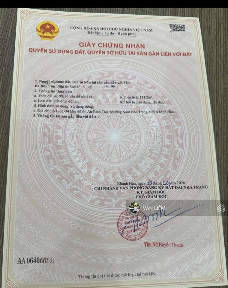 Lô góc an bình tân hàng đẹp kđt an bình tân, đường t3 rộng 13m, diện tích 131,2m2