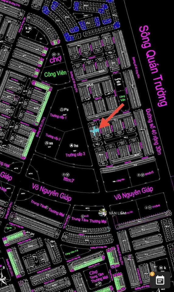 Bán lô đất gói 5 mỹ gia đường thông gần võ nguyên giáp diện tích 100m (5x20m)