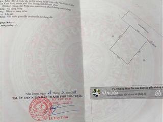 Hàng hiếm lô đất tđc mặt tiền sông tắc  thủy tú  phường nam nha trang diện tích 150