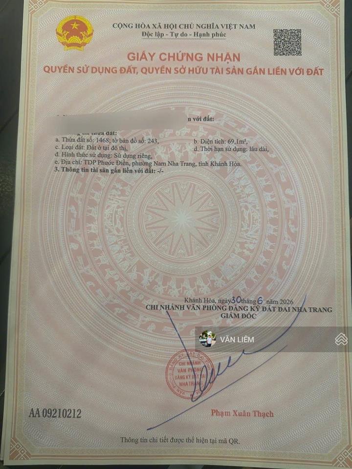 Đất thổ cư hẻm tô ký gần làng đại học nha trang. vị trí đẹp, khu dân cư hiện hữu