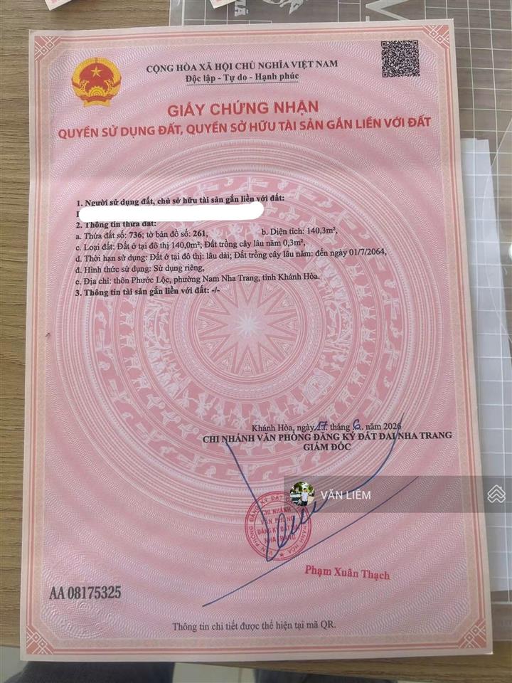 Lô đất trung tâm phước đồng  hẻm đường la văn cầu nam nha trang | 2,65 tỷ