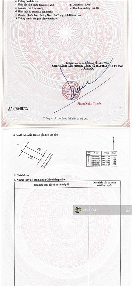 Đất phước lợi giá chỉ 2,3 tỷ vị trí đẹp khu nam nha trang