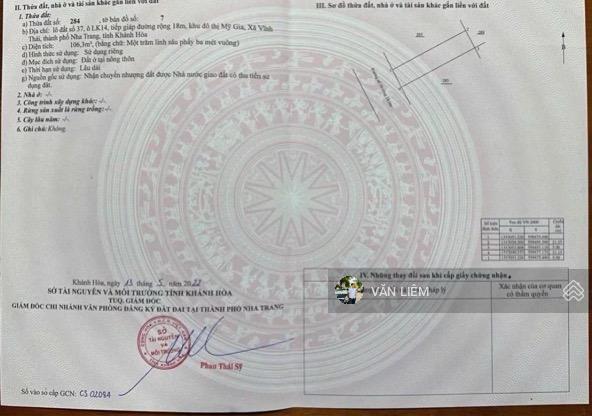 Tái định cư mỹ gia đường nhựa 18m | 106m2 vị trí đẹp trong kđt tái định cư mỹ gia