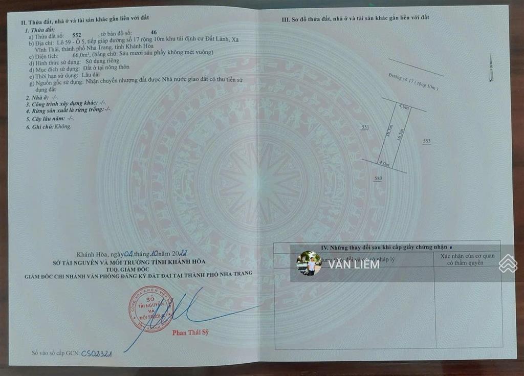 Bán đất tđc đất lành vĩnh thái | 2,85 tỷ đường số 17 đường rộng 10m, hạ tầng hoàn thi