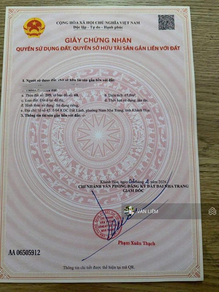 Giá 2,2 tỷ sổ riêng 65m kdc đất lành! hàng đẹp giá mềm khu dân cư hiện hữu! 65