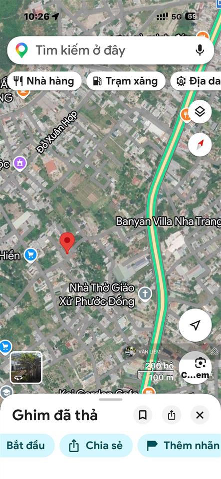 Bán đất phước đồng, nam nha trang đường rộng 78m, khu dân cư hiện hữu diện tích 135.7m2