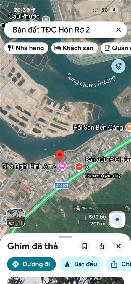 Bán đất khu tái định cư hòn rớ 2 giá tốt đường số 2