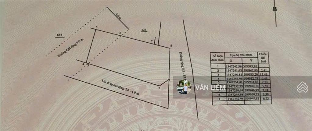 Bán đất phước đồng, nam nha trang đường rộng 8, khu dân cư hiện hữu diện tích 135