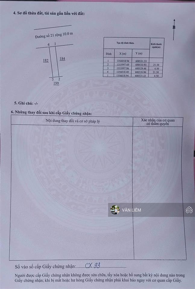 Bán lô đất đường 10m, đường thông khu tđc ngọc hiệp, phường tây nha trang. 3 tỷ 850
 diện tích 98