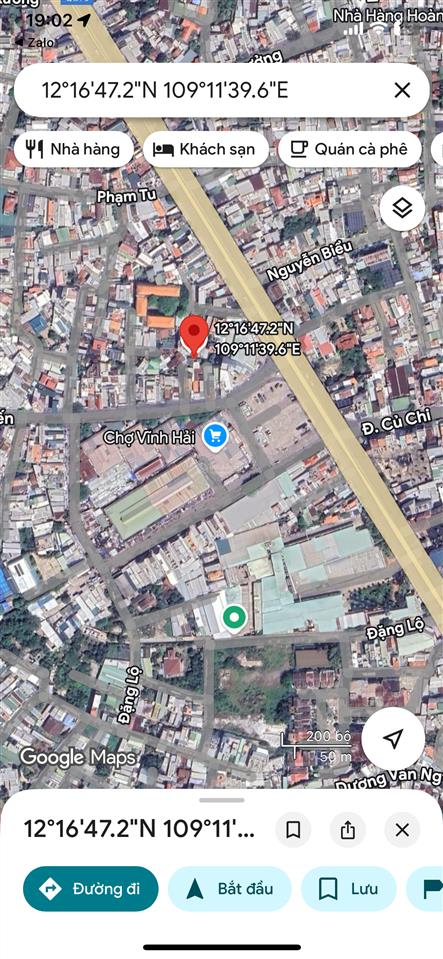 Đất đối diện chợ vĩnh hải, gần biển hòn chồng