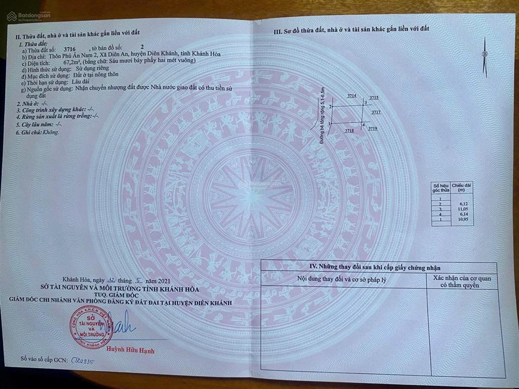 Đất giáp khu đô thị phú an nam 2