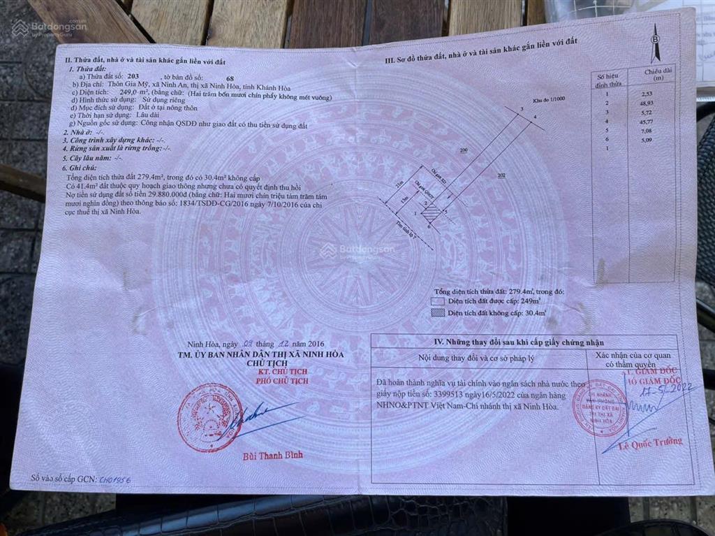 Nhà đường tỉnh lộ 7  ninh hoà