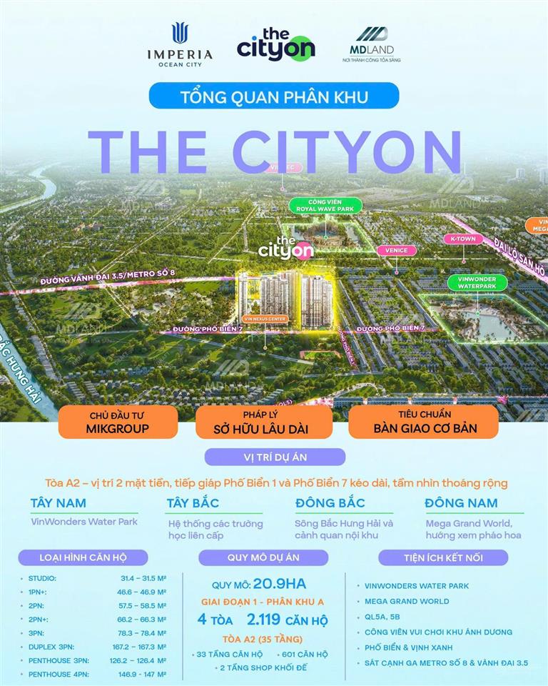 Mở bán the cityon imperia ocean city do mik group phát triển giá dk 55tr/m2.  0917 854 ***