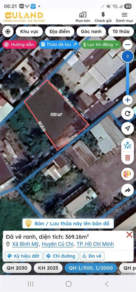 Đất full thổ cư bình mỹ, củ chi, 367m2 (16x35)  xe hơi tới đất  tiềm năng đầu tư tốt
