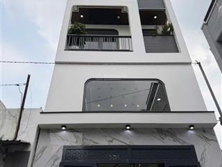 Nhà mới 4 tầng đẹp như biệt thự mini  6pn  hẻm ô tô 6m  chỉ 6,8 tỷ  đẹp nhất khu thới an