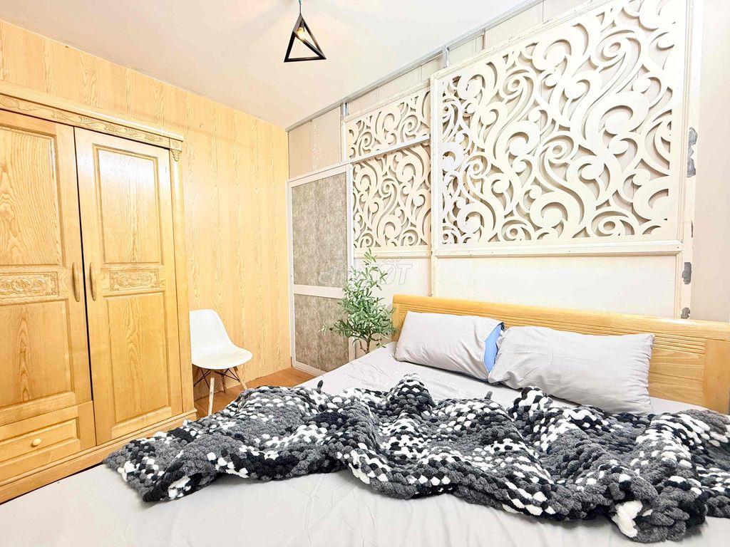 Căn hộ dịch vụ 2PN Bình Thạnh Chu Văn An trống sẵn