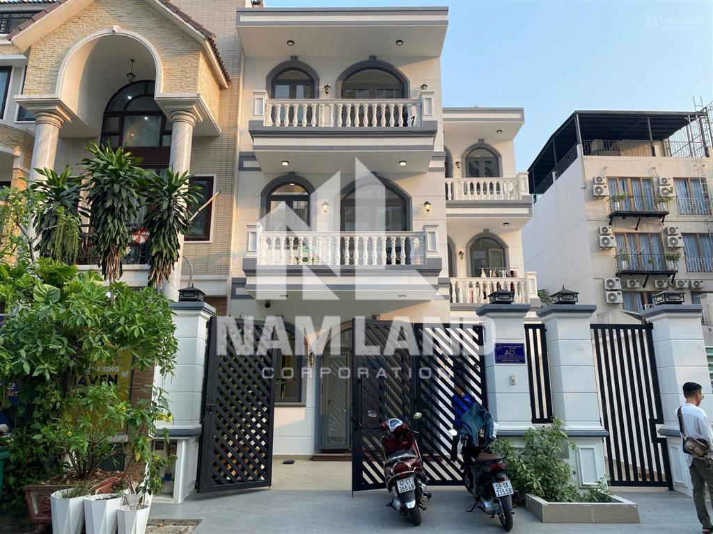 Cho thuê nhà gara 3 lầu 5 phòng trên đường 52 kdc văn minh an phú, gần sông sài gòn