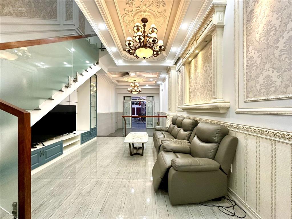 Nhà phố 4 tầng 4x16m, đường 10m huỳnh tấn phát nhà bè