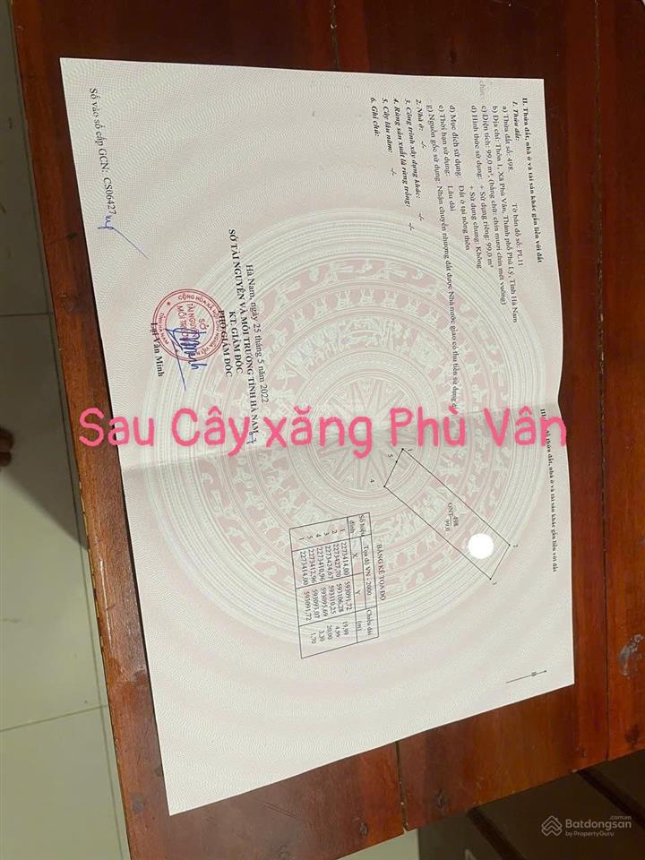 Bán đất tại đường 21a, phù vân, 2,1 tỷ sau cây xăng phù vân.