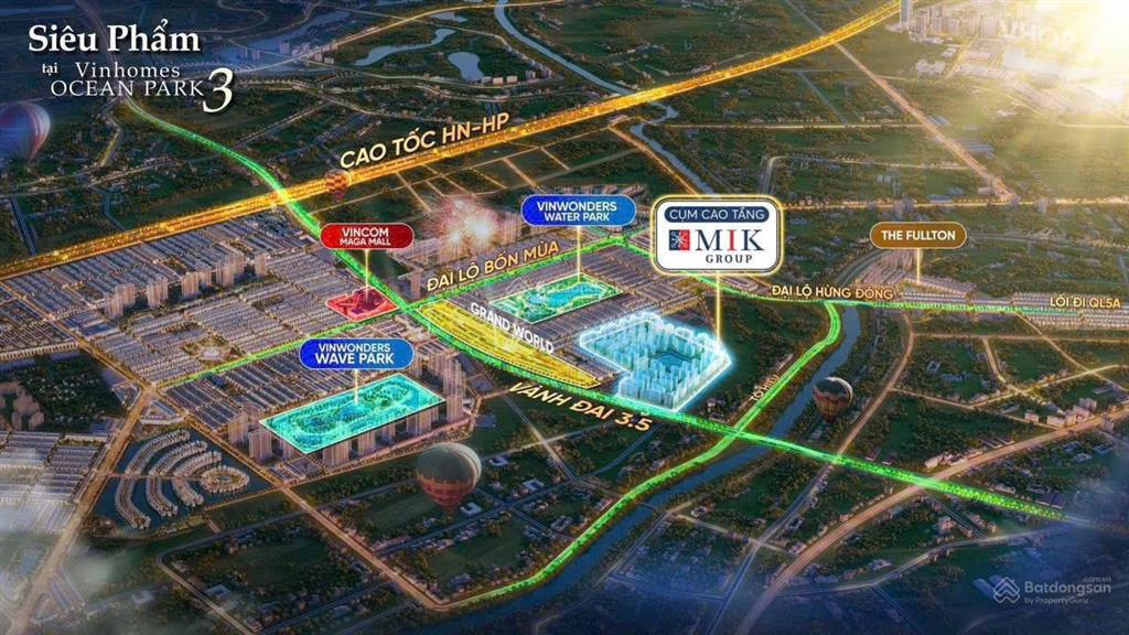 Chính thức nhận đặt chỗ dự án chung cư the cityon vinhomes ocean park 3 giá dự kiến chỉ từ 50tr/m2
