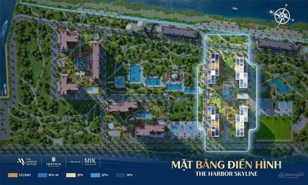 Nhận đặt chỗ phân khu chung cư đầu tiên đảo vũ yên  the harbor skyline giá chỉ từ 48tr/m2