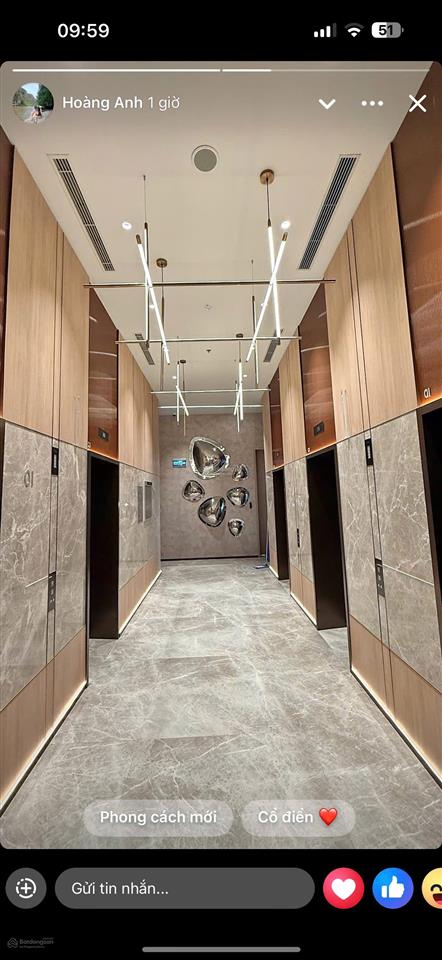 Chính chủ cho thuê căn hộ 62m2. dự án chung cư cao cấp lumi hà nội. full nội thất