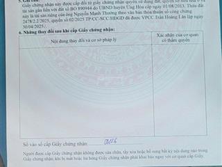 Chính chủ gửi bán 93m2, ngay sát tl428 minh đức, ứng hòa, giá chỉ 1.6 tỷ
