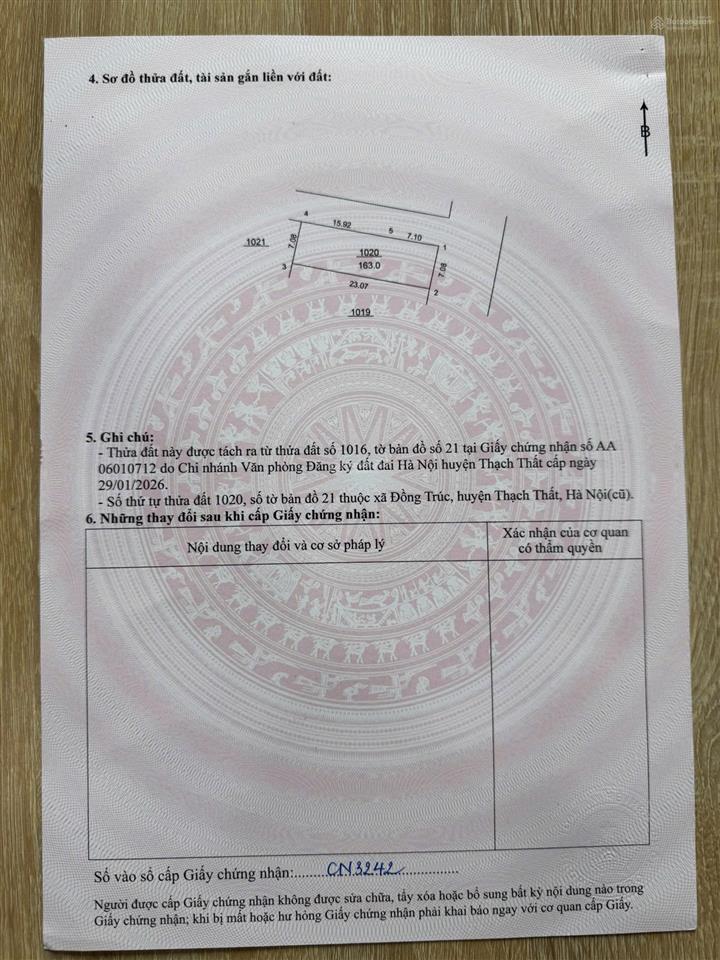 Tôi đang là chủ mảnh đất ở khu giãn dân quan giai đồng trúc muốn bán