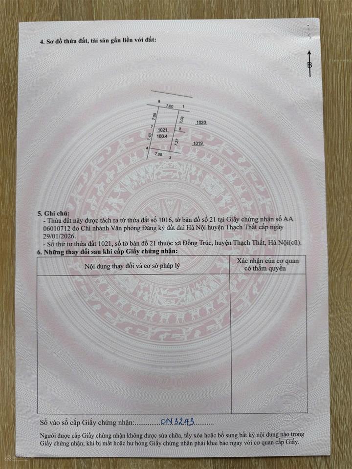 Tôi đang là chủ mảnh đất ở khu giãn dân quan giai đồng trúc muốn bán