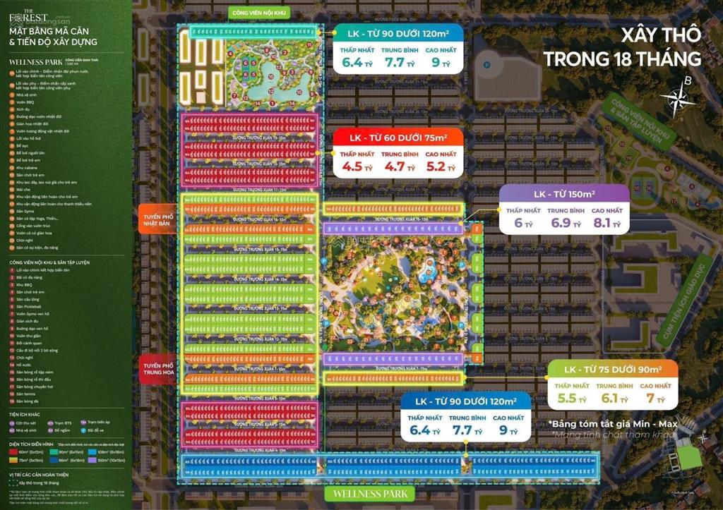 Phố trung hoa  vinhomes green city, 6tỷ vnd, 75m2 tặng xe vf3