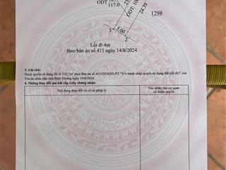 Bán đất phú an, bến cát gần ngã tư phú , 5x23m có 100 m2 tc giá 1ty100