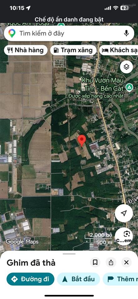 Bán đất an điền bến cát dt748 thông vào khu công nghiệp, 1.573m2 có 517.9m2 thổ cư giá 3tỷ200