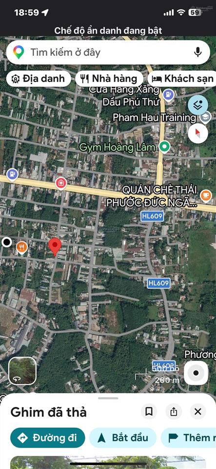 Bán đất đường nhựa 7m diện tích 6x40m giá 1tỷ950 khu đông dân cư