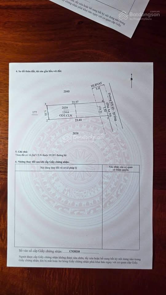 Bán đất phú an, bến cát đất sát bên đường dh609 5.5x25m giá 1 tỷ 180 triệu