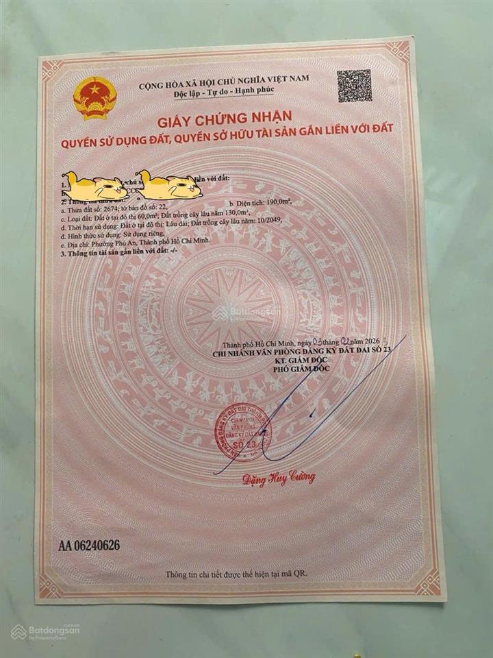 Bán đất phú an vị trí kinh doanh buôn bán đường nhựa 12m, 5x39m giá 1 tỷ 590