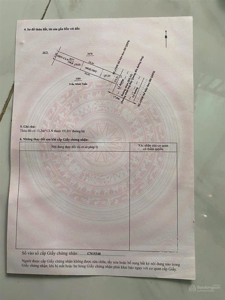 Bán đất phú an bến cát gần ngã tư phú thứ kinh doanh buôn bán tốt giá 1,575 tỷ