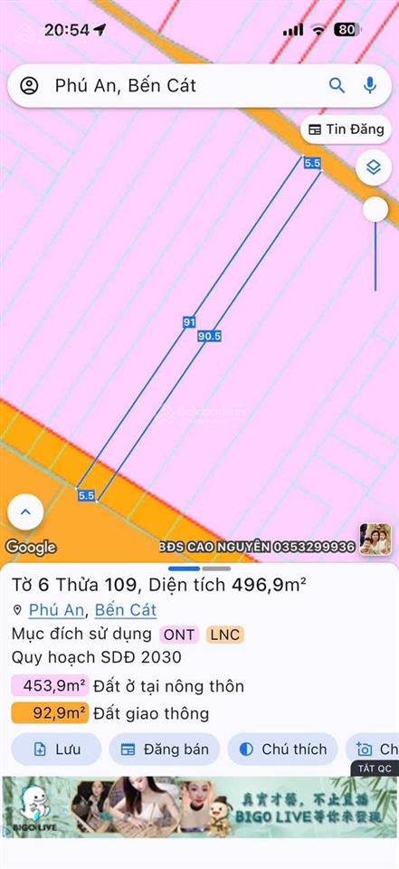 Bán nhà mặt tiền kinh doanh dt744, phú an bến cát khu trung tâm dt 5.5x91m, 150 m2 giá 4,125 tỷ